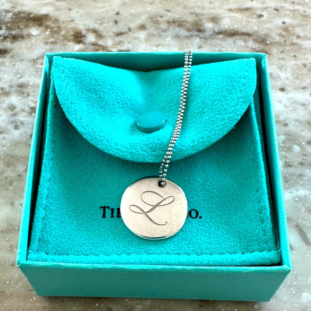 Tiffany & Co. Initial Letter 'T' Necklace